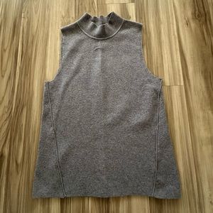 Banana Republic Gray Sleeveless Mock Neck Sweater S